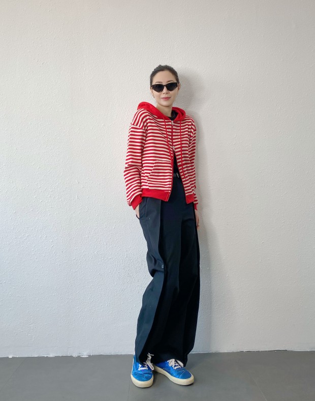 Black Side Pleated Pant #250213